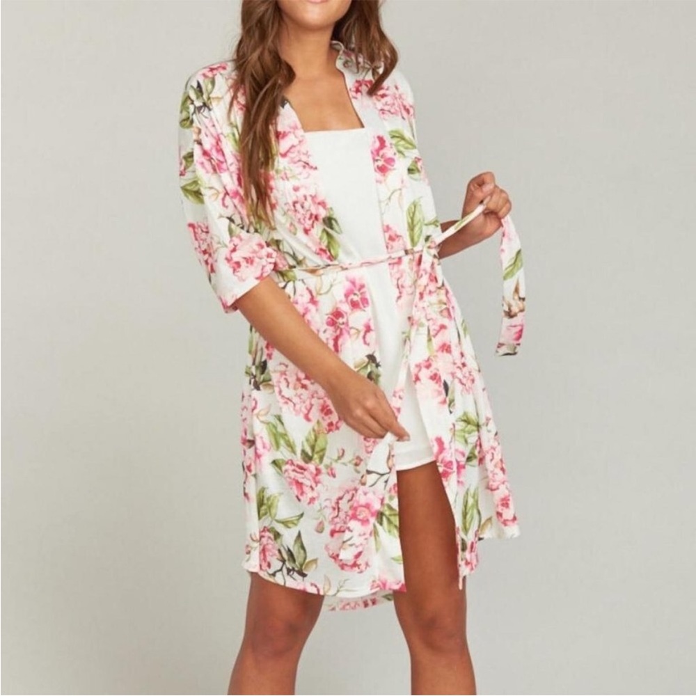 Kimono Style Floral Print Robe - Bathrobe - Show me your Mumu